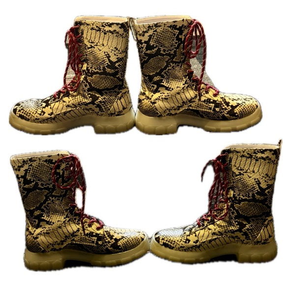 NWOT Cape Robbin Unisex faux Snakeskin 10” Boots sz 9/Men 7 - Picture 10 of 12
